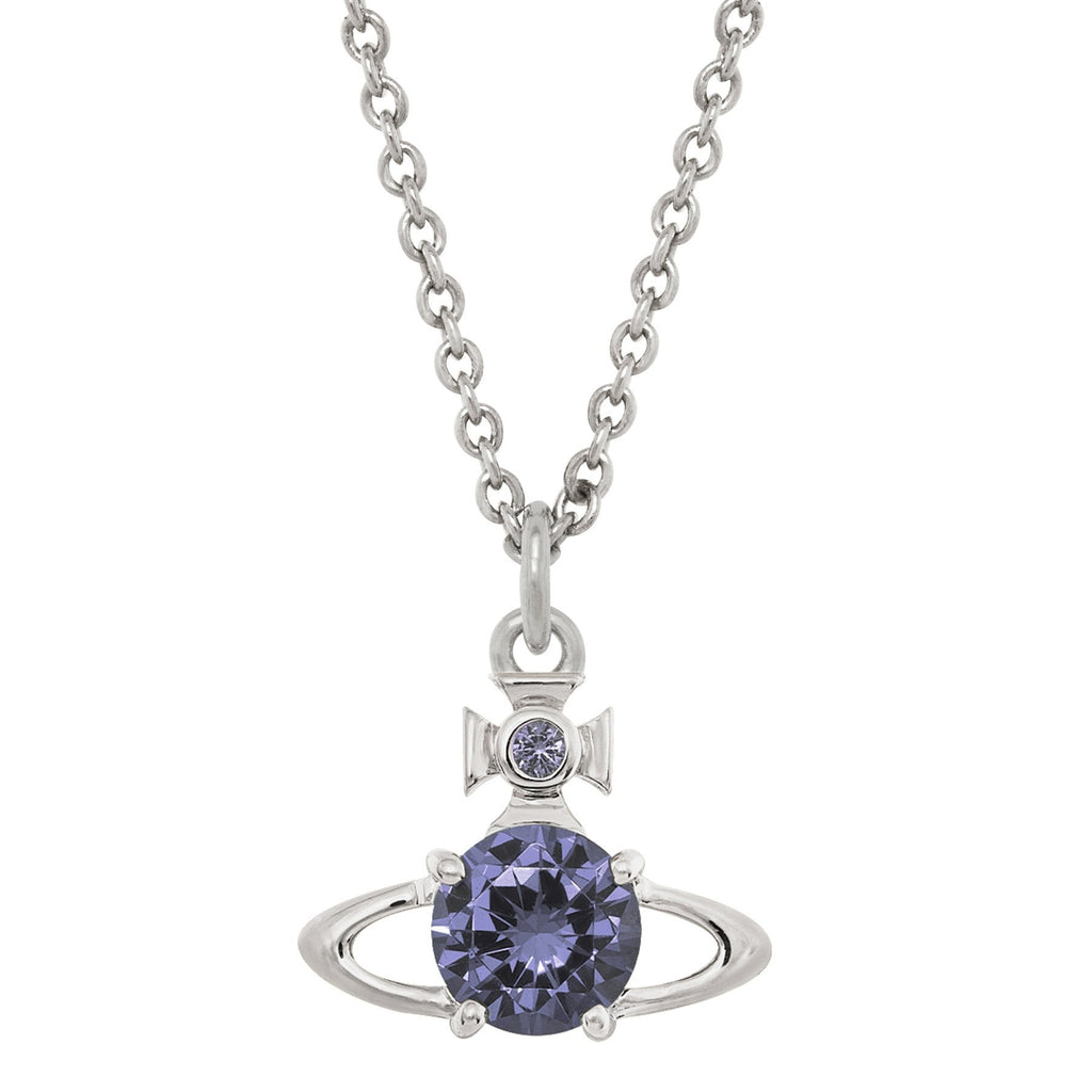 Vivienne Westwood Reina Lavender CZ Necklace 63020095-02P250