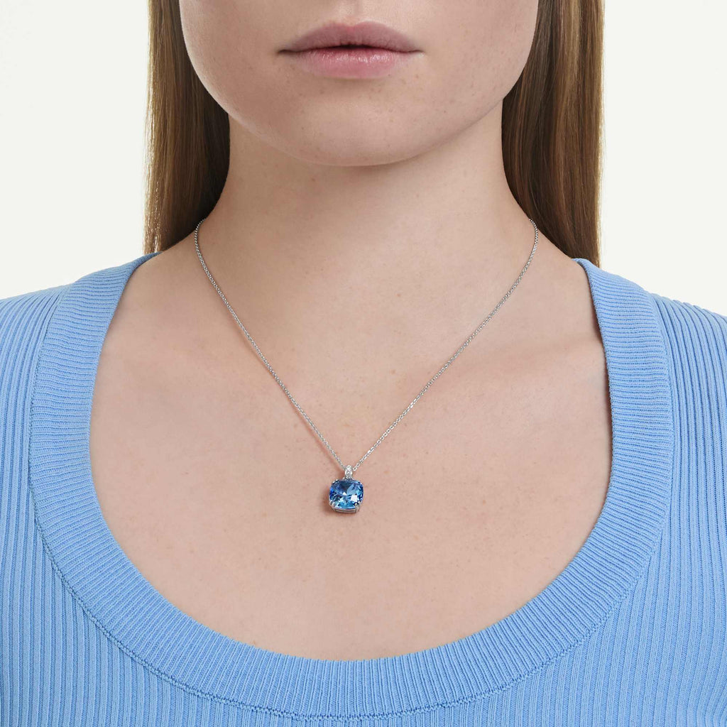Swarovski Millenia Blue Cushion Cut Pendant Necklace 5760057 — view 2