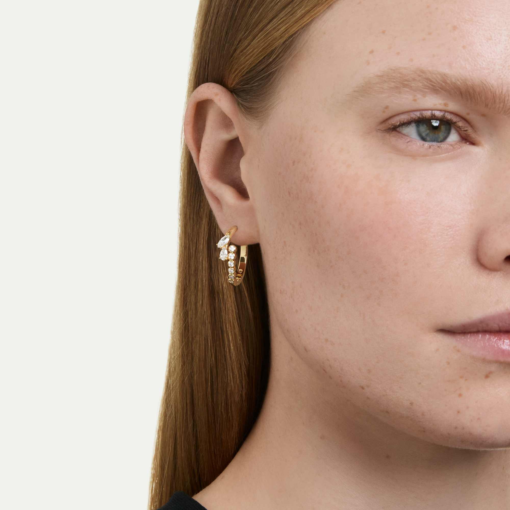 Swarovski Mesmera Mixed Cuts Hoop Earrings 5761975 — view 2