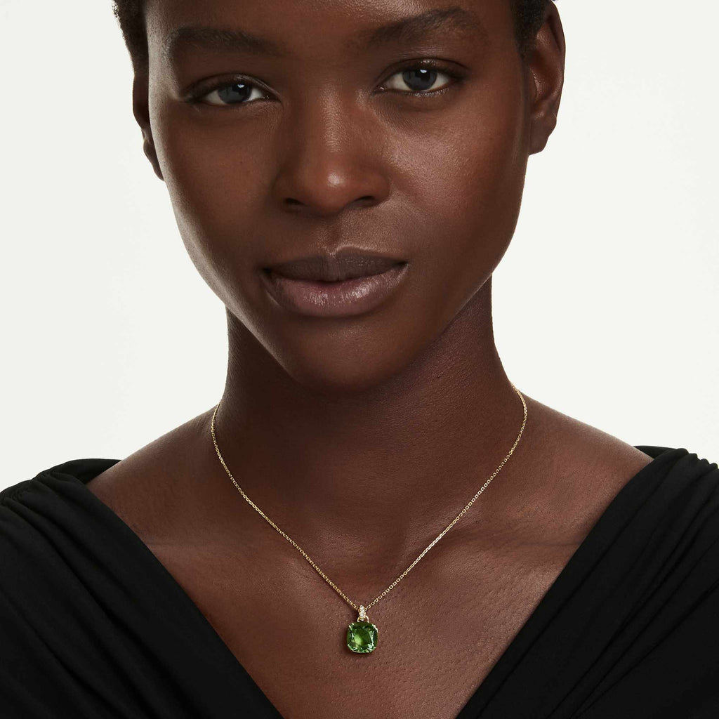 Swarovski Millenia Green Cushion Cut Pendant Necklace 5764821 — view 2