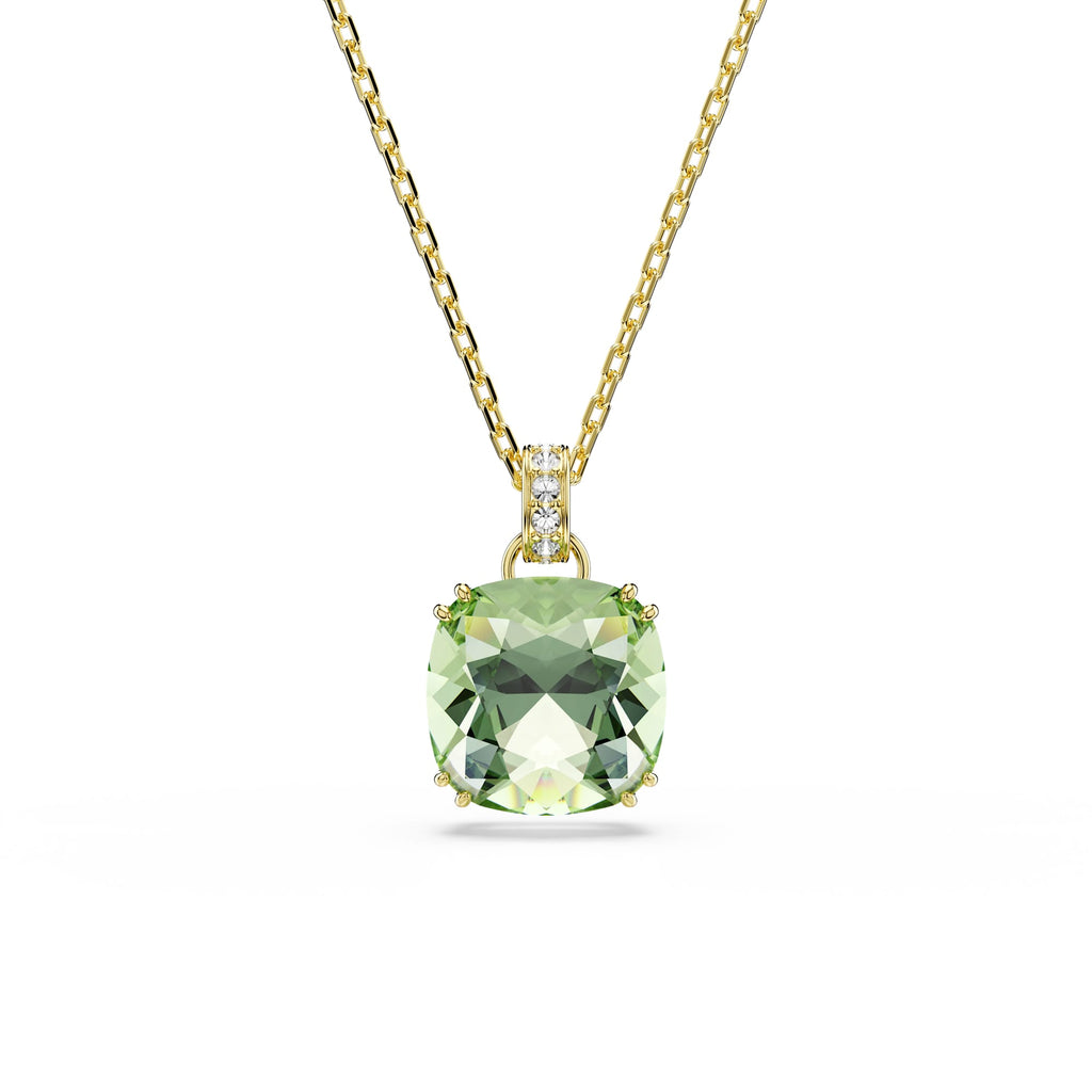Swarovski Millenia Green Cushion Cut Pendant Necklace 5764821