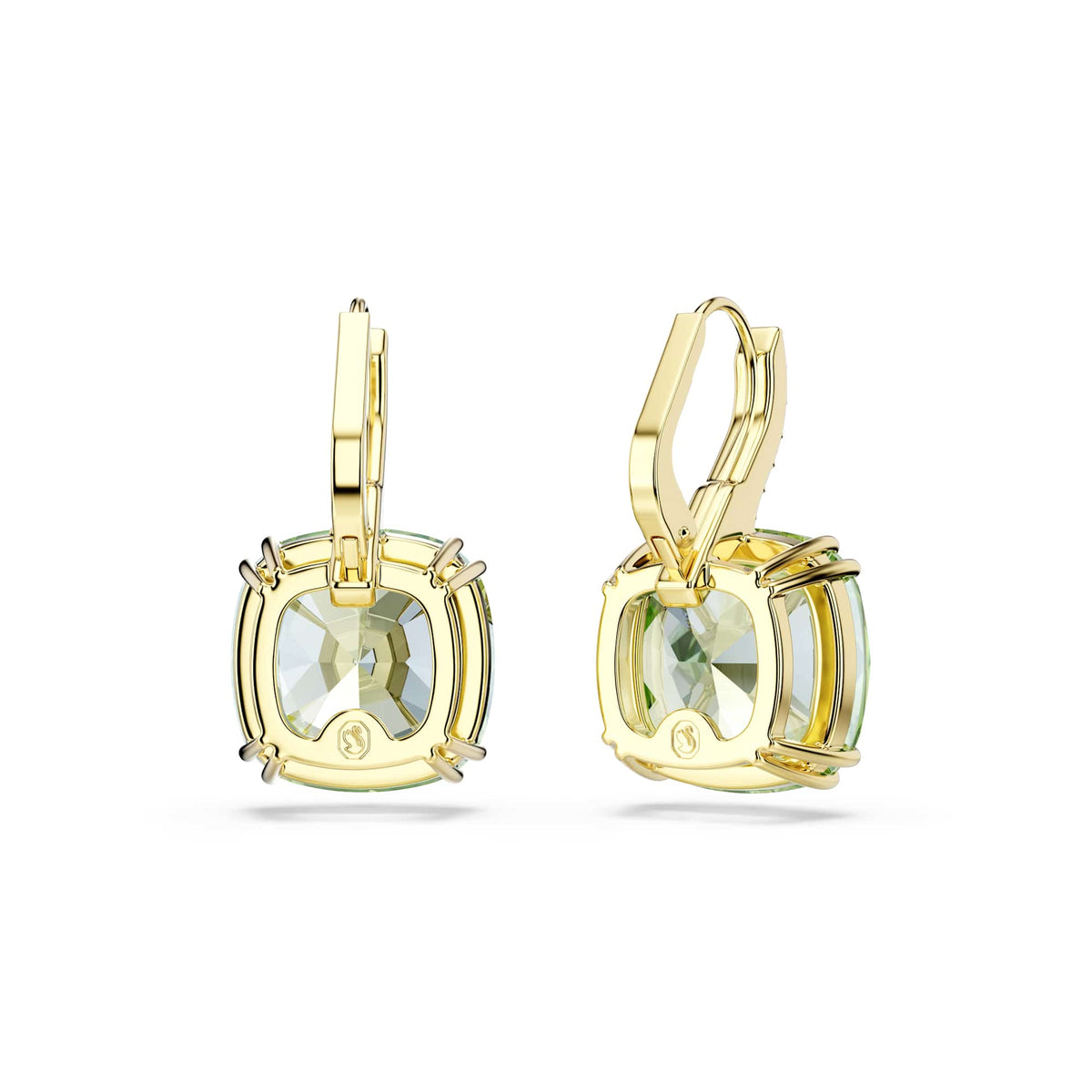 Swarovski Millenia Green Cushion Cut Drop Earrings 5764822