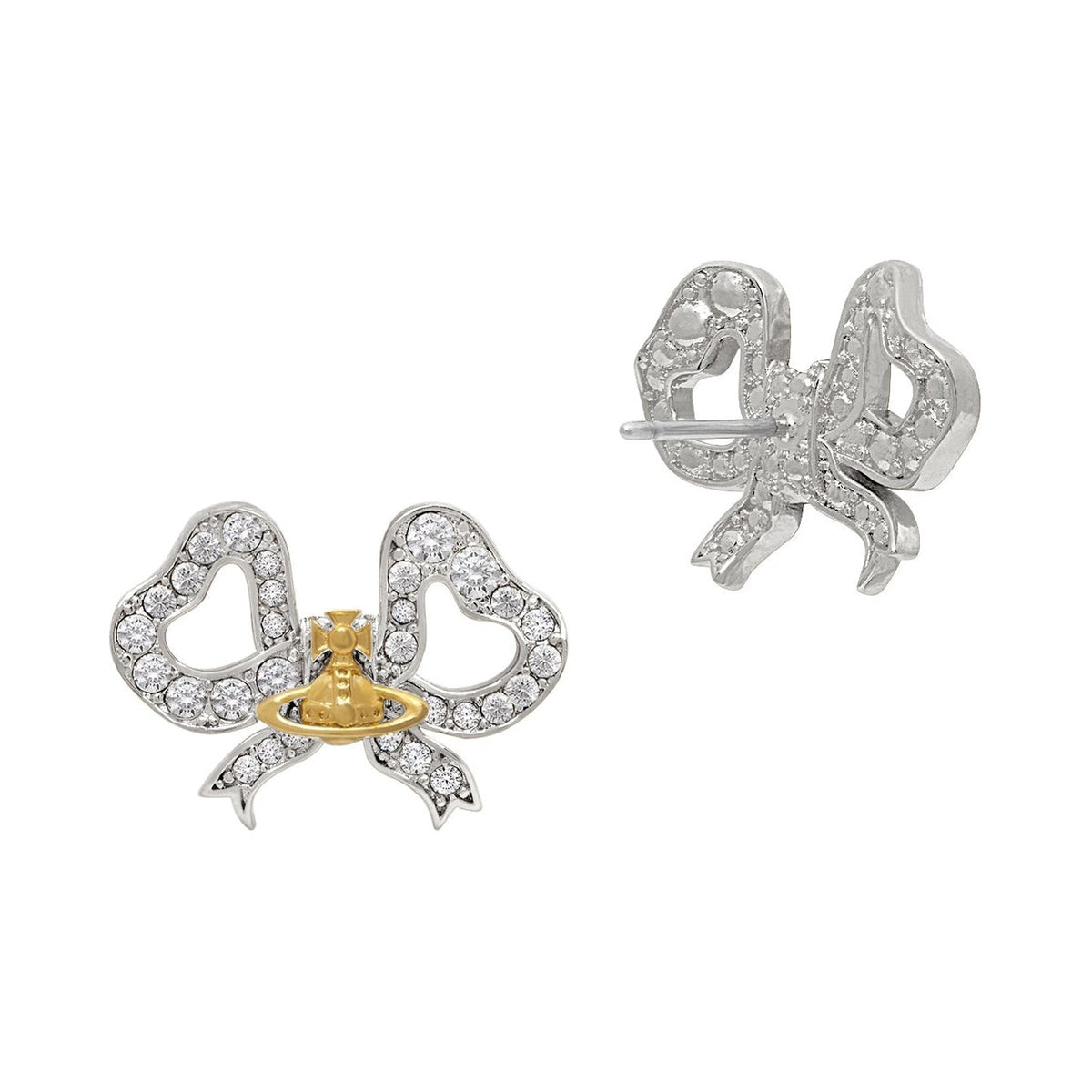 Vivienne Westwood Rigoberta Crystal Bow Earrings 6201037J-02P580- — view 2