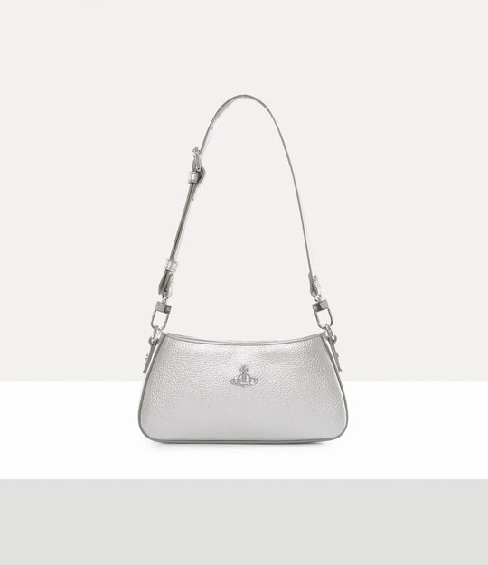 Womens Vivienne Westwood Tasha Shoulder Phone Bag Silver Handbag