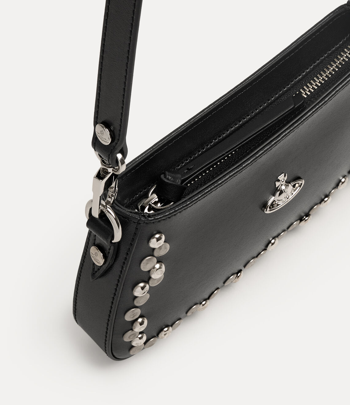 Women's Vivienne Westwood Tasha Shoulder Phone Bag in Black — view 2