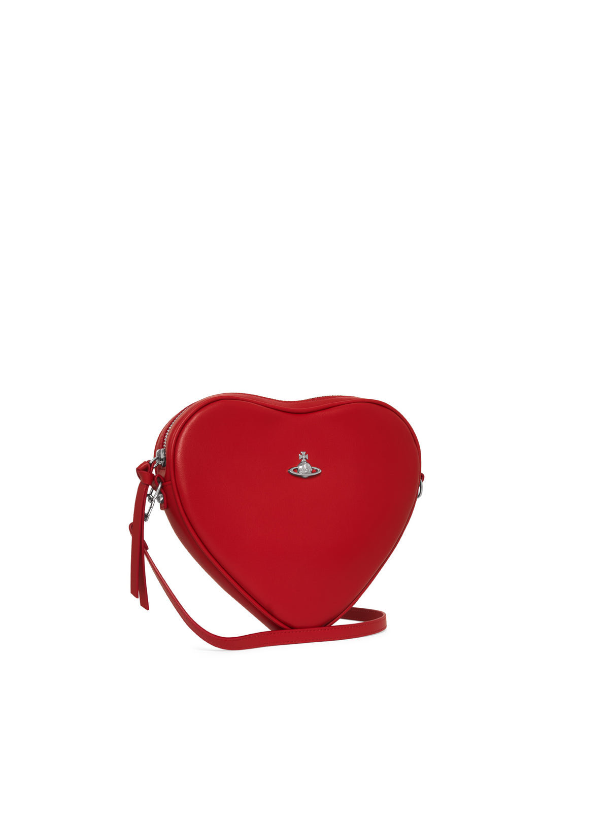 Women's Vivienne Westwood Alexa Heart Crossbody in Red — view 2