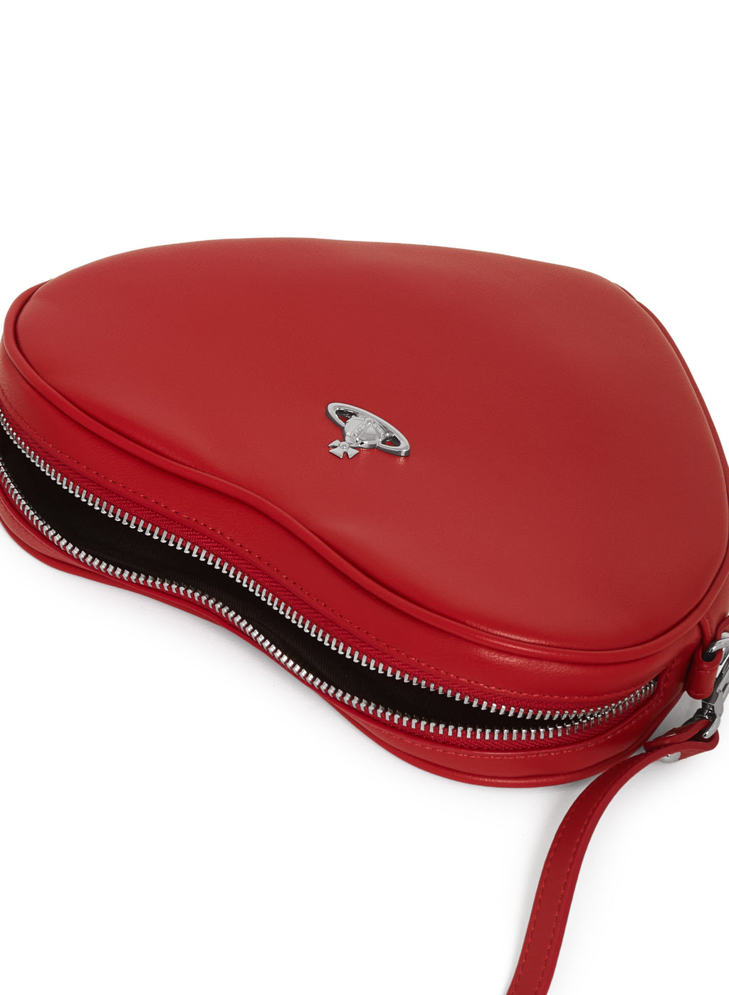 Women's Vivienne Westwood Alexa Heart Crossbody in Red — view 3