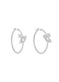 Vivienne Westwood Olympia CZ Hoop Earrings 6202017X-02P102