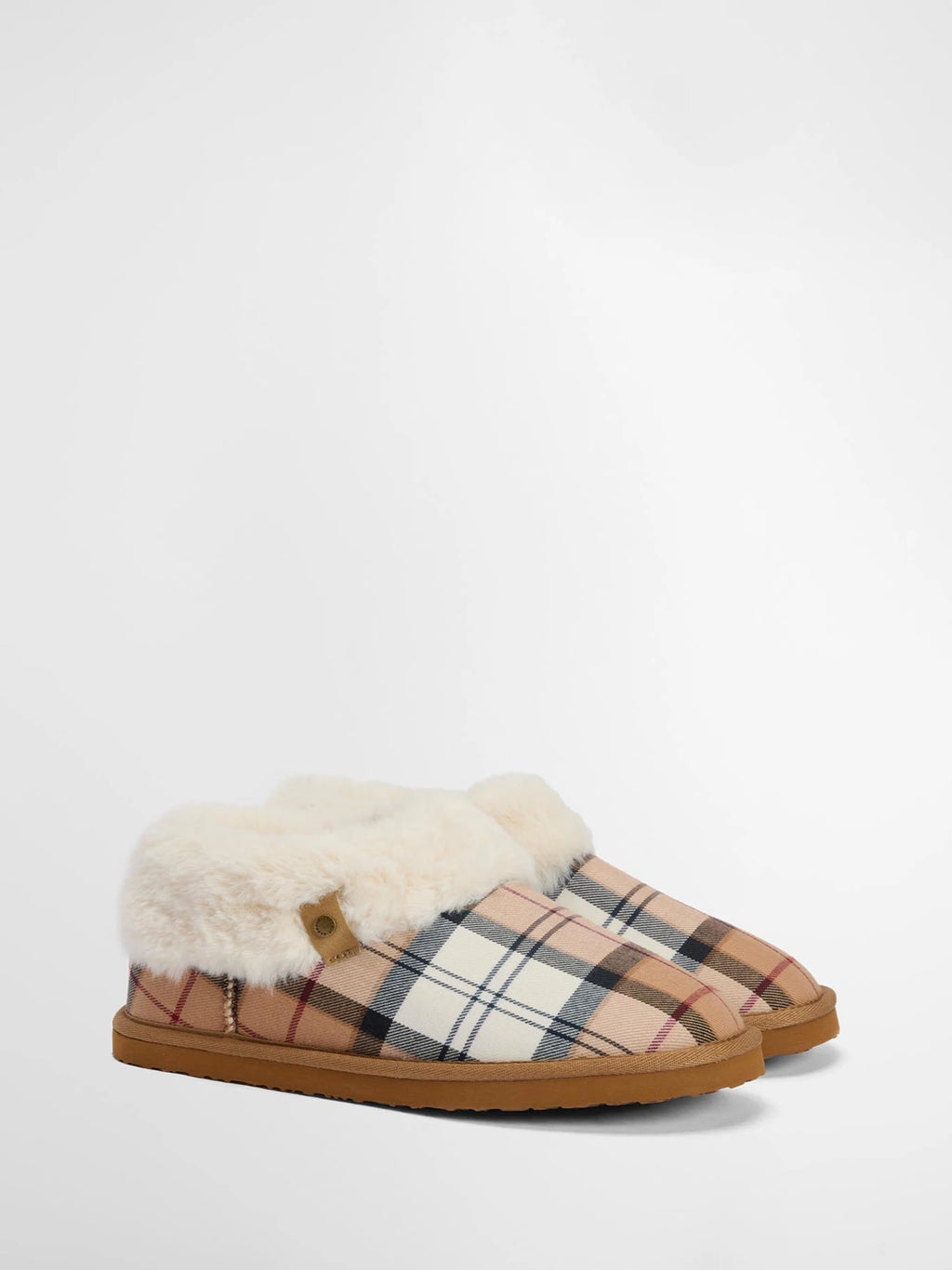 Women's Barbour Eloise Tartan Bootie Slippers — view 2