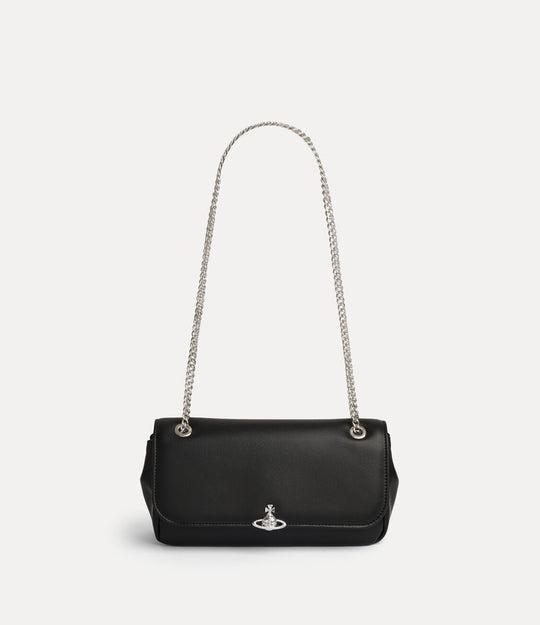 Women's Vivienne Westwood Chain Crossbody Purse in Black