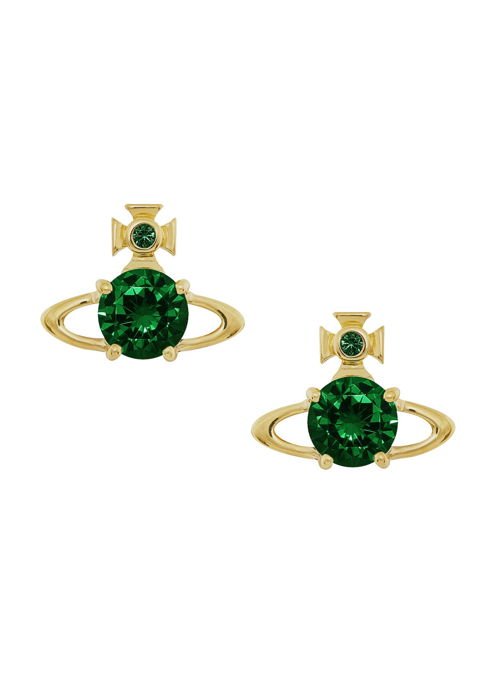Vivienne Westwood Reina Green CZ Earrings