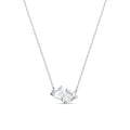 Swarovski Attract Soul Necklace, silver metal necklace with two clear stones, from Swarovski, OD’s Jewellers, St Helens.