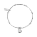 The ChloBo MNSR Love Heart Bracelet, a silver metal bracelet from ChloBo, available at OD’s Jewellers in St Helens.