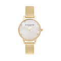 The Olivia Burton Ladies Classics White & Gold Mesh Watch, a white & gold mesh watch by Olivia Burton, at OD’s Jewellers in St Helens