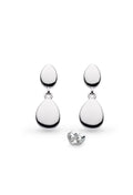 The Coast Pebble Droplet Earrings, a silver metal jewelry from Kit Heath, available at OD’s Jewellers in St Helens.