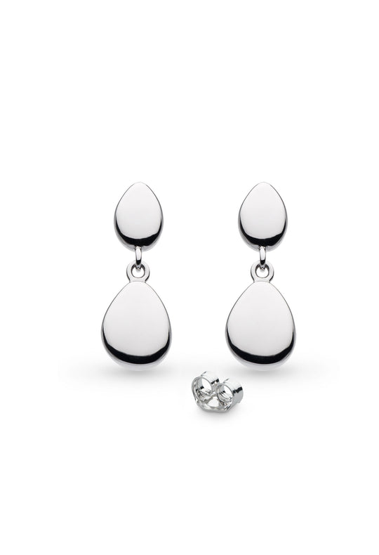 Kit Heath Coast Pebble Double Droplet Earrings 60186RP
