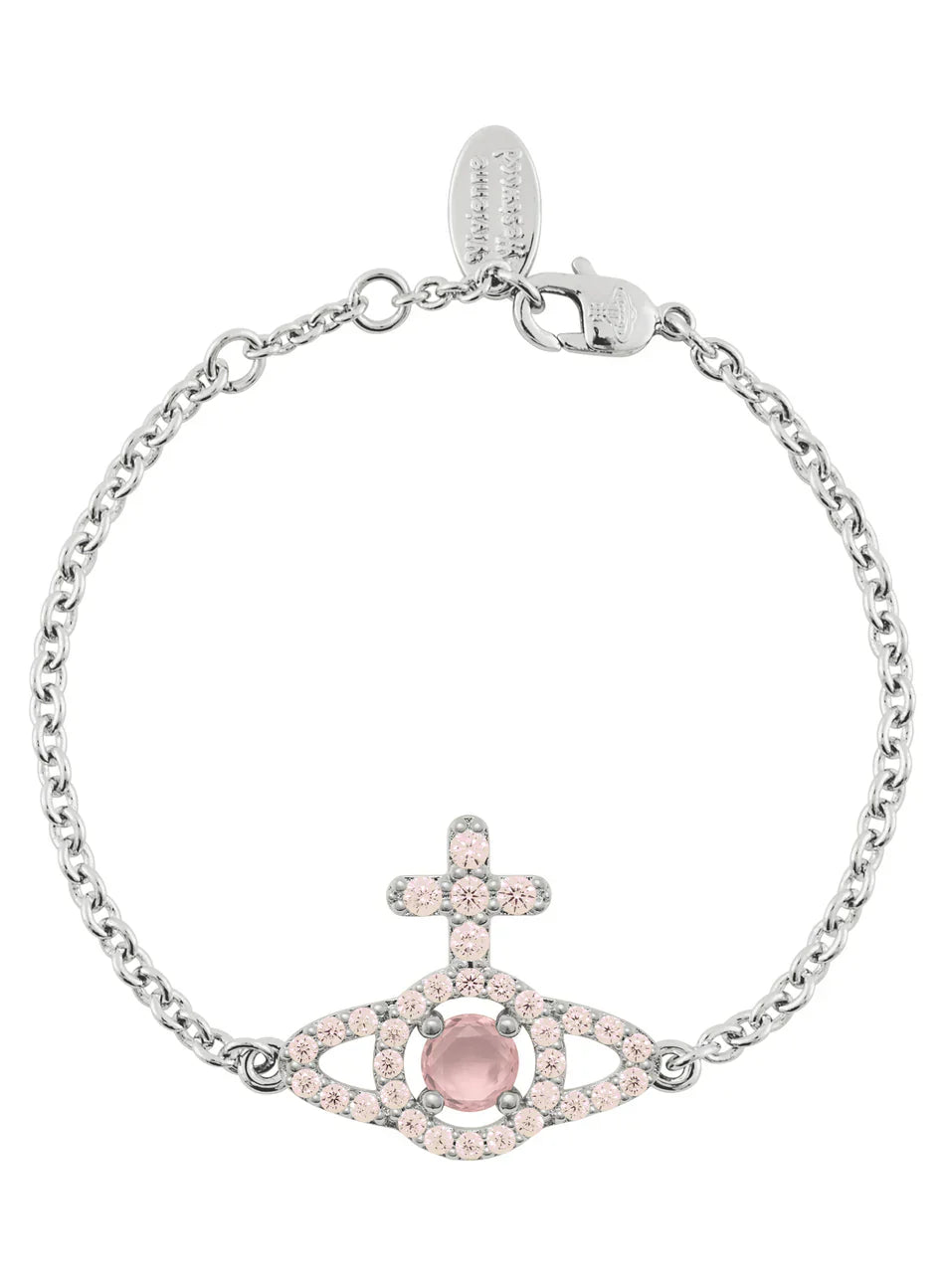 Vivienne Westwood Olympia Peach CZ Bracelet 61020263-02P773-