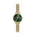 Olivia Burton Ladies Mini Classic Forset Green Dial Mesh Bracelet Watch Stainless Steel Gold Plated by Olivia Burton