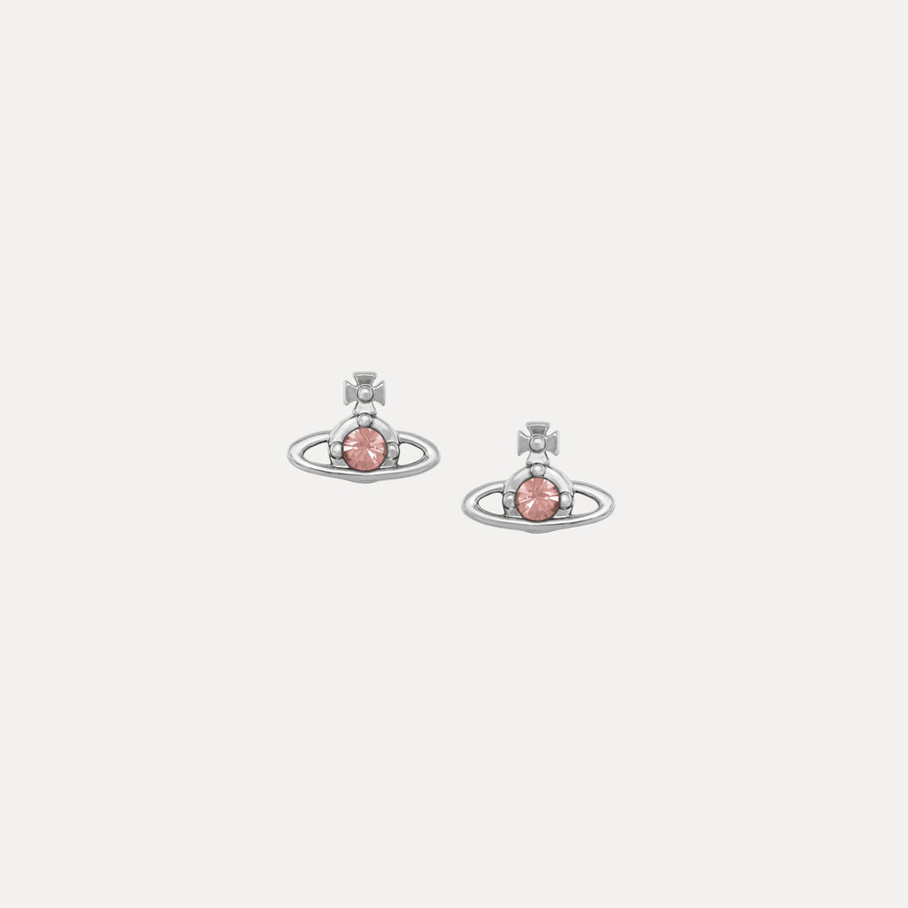 Vivienne Westwood Nano Solitaire Earrings D Rose Crystal 62010037-02P783