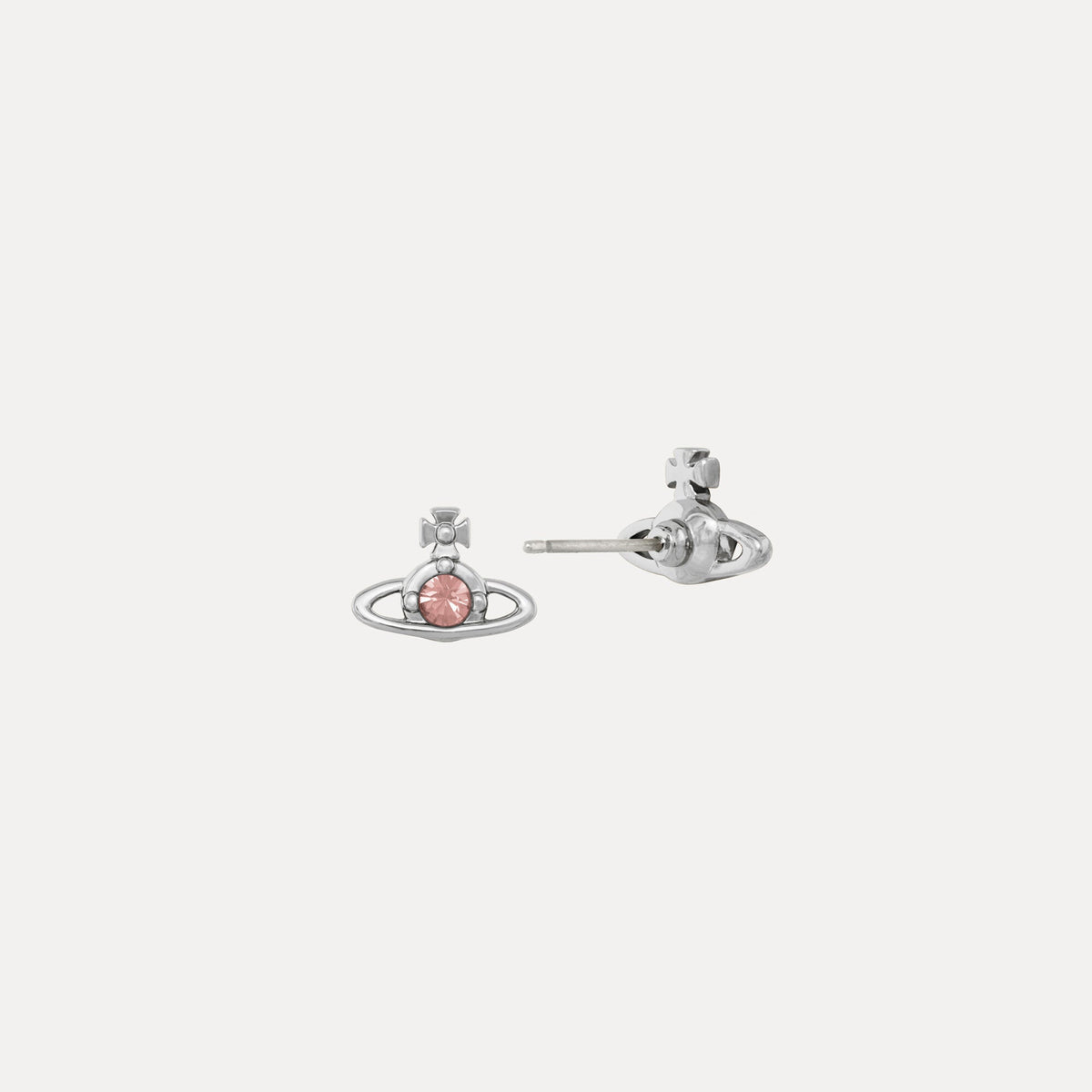 Vivienne Westwood Nano Solitaire Earrings D Rose Crystal 62010037-02P783