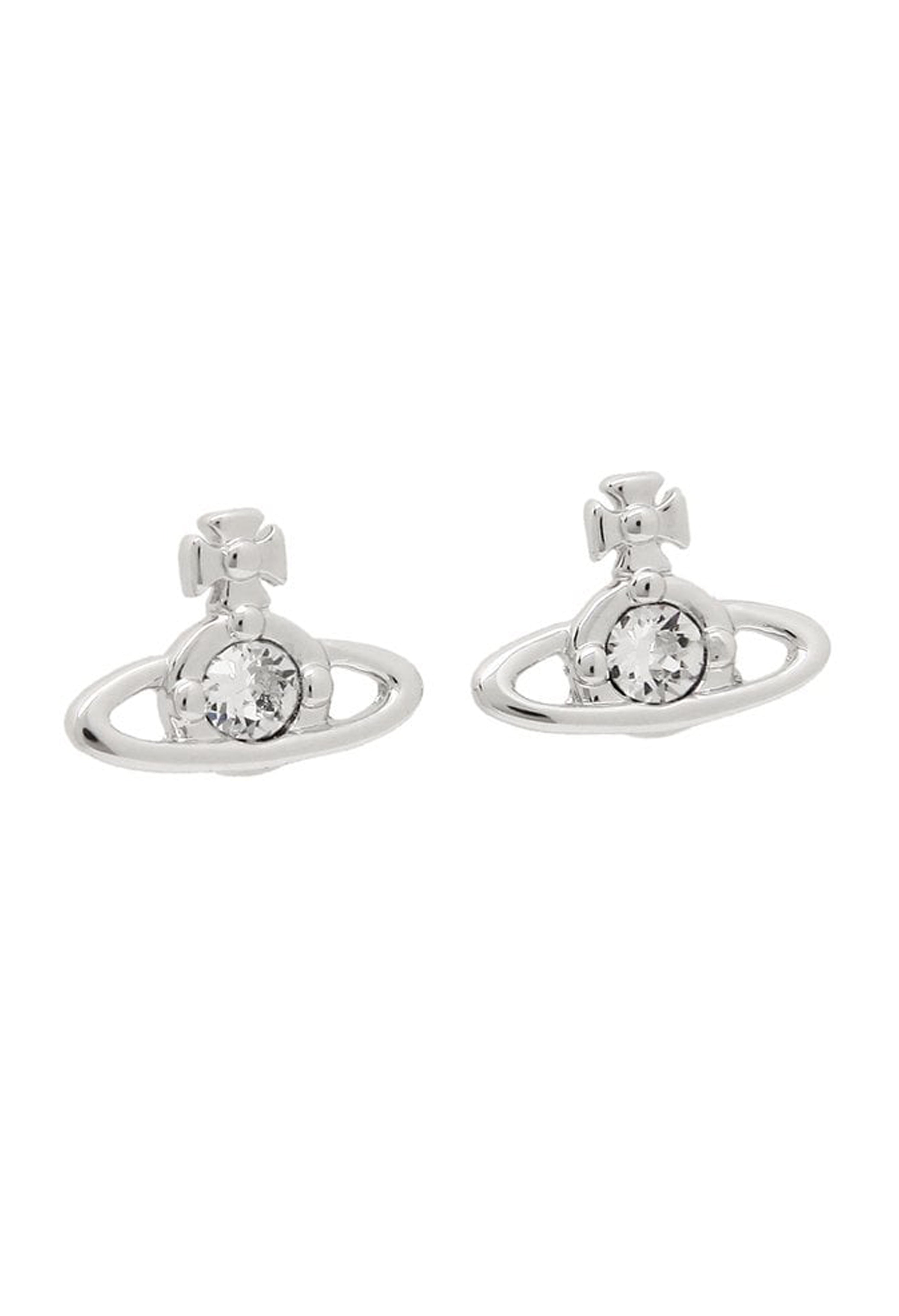 The Vivienne Westwood Nano Stud Earrings, a platinum plated metal jewelry from Vivienne Westwood, available at OD’s Jewellers in St Helens.