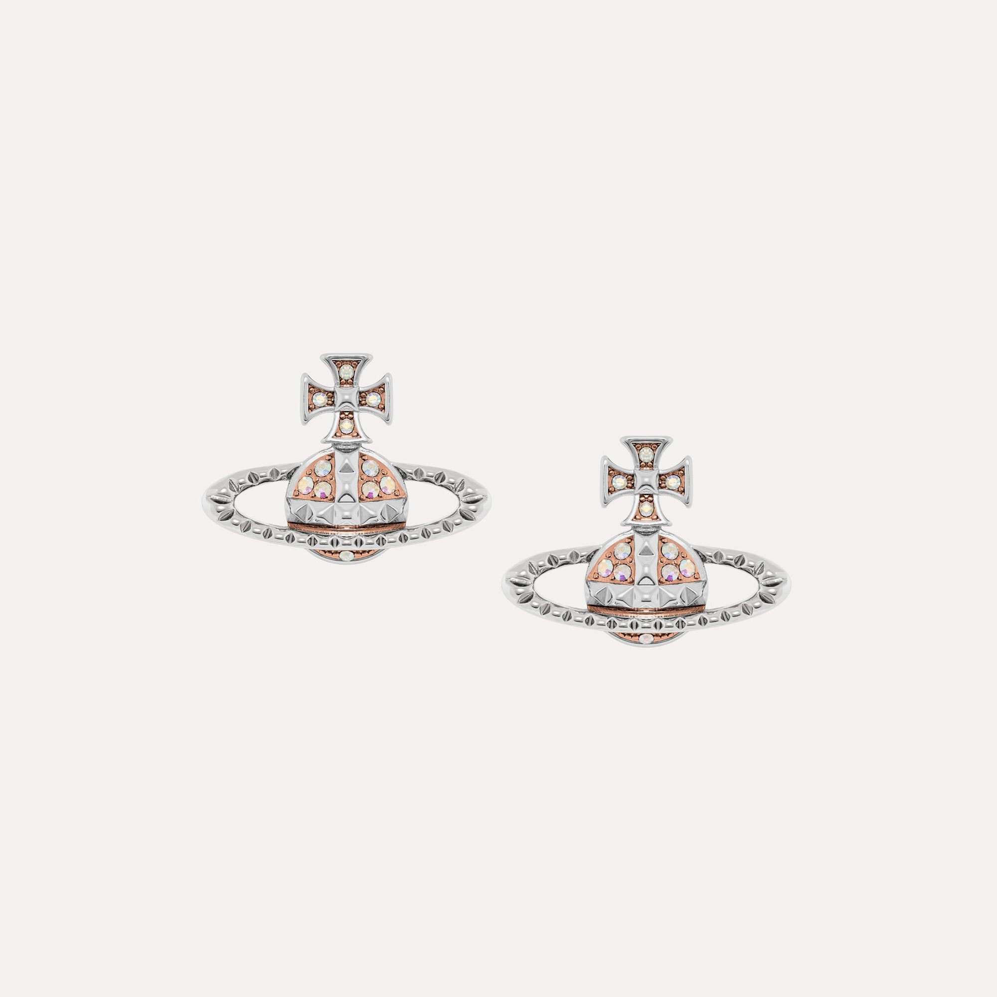 Vivienne Westwood Mayfair Bas Relief Earrings Pink Crystal Ab Crystal 6201035E-02W205