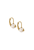 The Vivienne Westwood Cream Rose Gia Drop Earrings, a cream pearl gold-plated earrings from Vivienne Westwood, available at OD’s Jewellers in St Helens