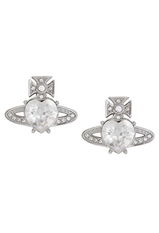 Vivienne Westwood Ariella Crystal Heart Earrings