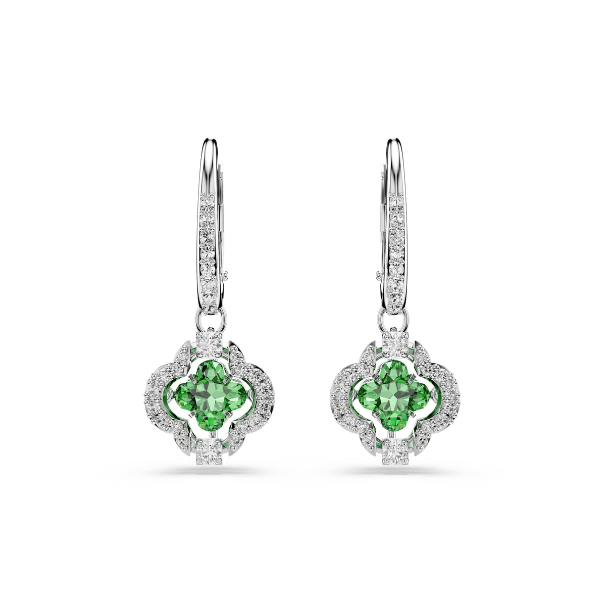 Swarovski Una Green Clover Drop Earrings 5758001