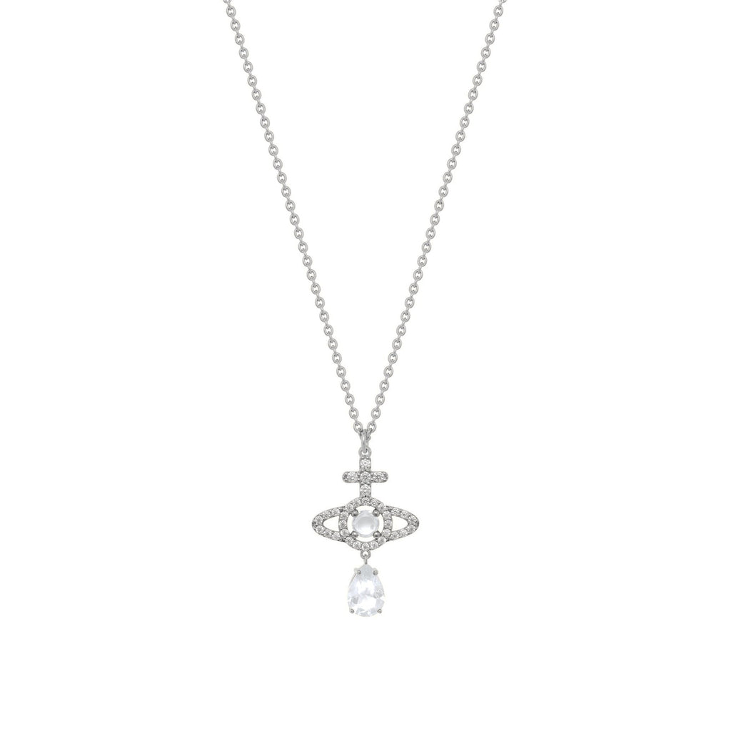 Vivienne Westwood Olympia CZ With Drop Necklace