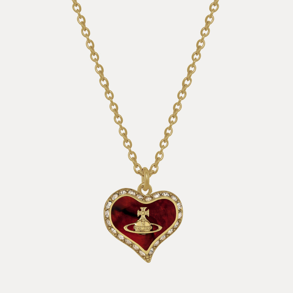 Vivienne Westwood Petra Pendant Copper Red Mop Honey Crystal 63020103-02RA24