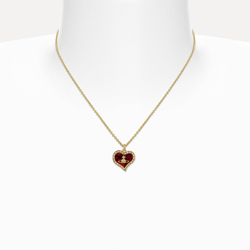 Vivienne Westwood Petra Pendant Copper Red Mop Honey Crystal 63020103-02RA24