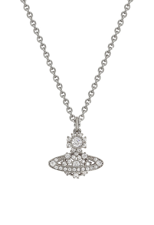 Vivienne Westwood Narcissa Sterling Silver CZ Necklace 6302038B-01P102