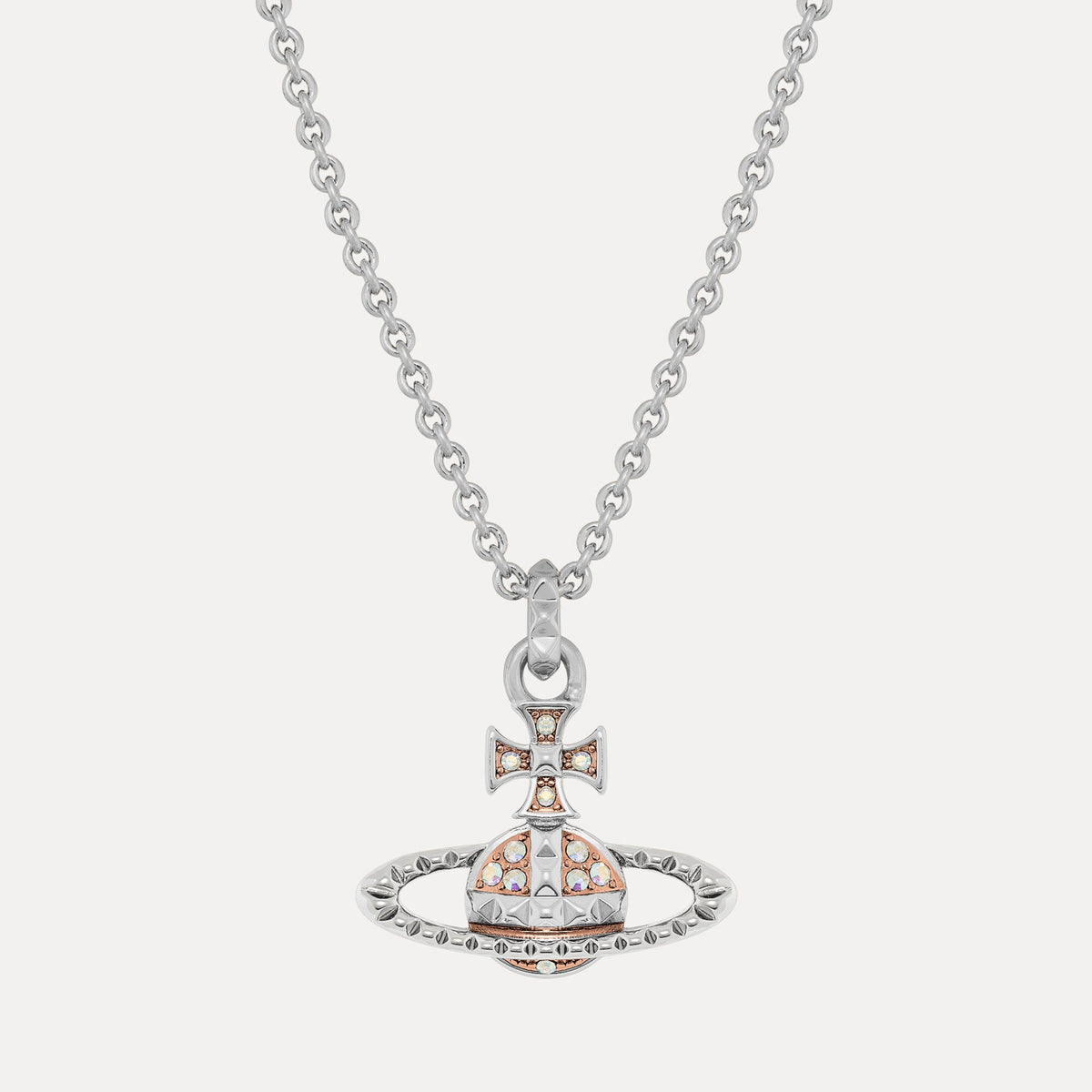 Vivienne Westwood Mayfair Bas Relief Pendant Pink Crystal Ab Crystal 630203EG-02W205