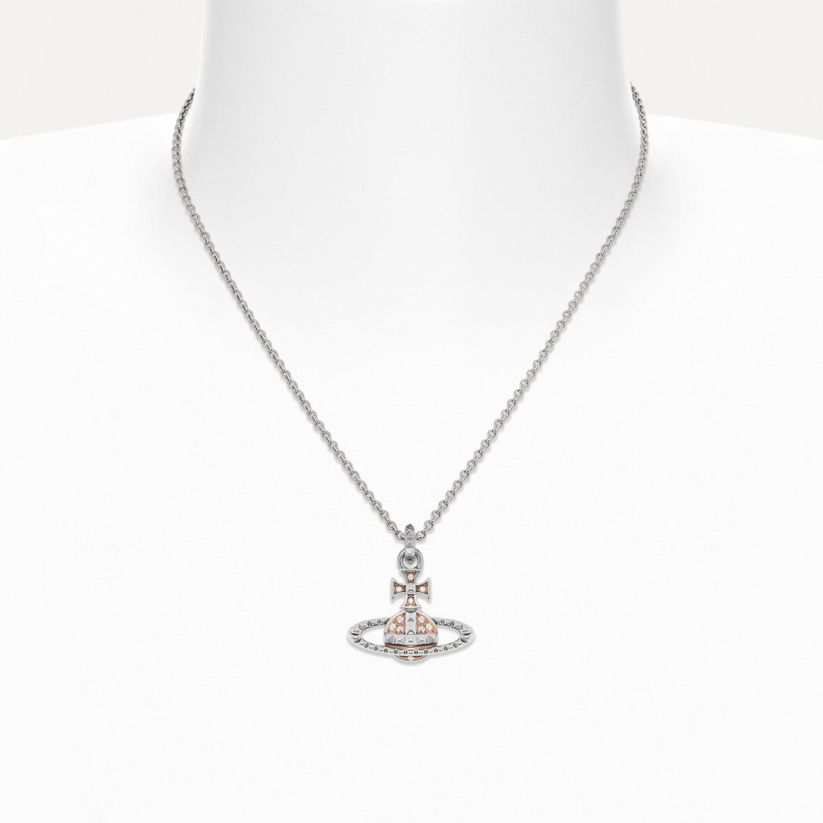 Vivienne Westwood Mayfair Bas Relief Pendant Pink Crystal Ab Crystal 630203EG-02W205