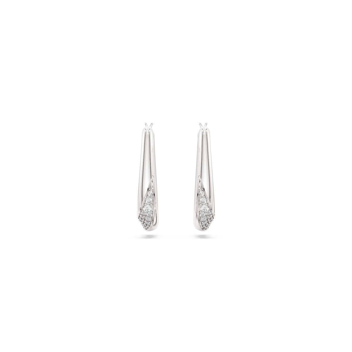 Swarovski Classica Silver Zirconia Hoop Earrings 5743474