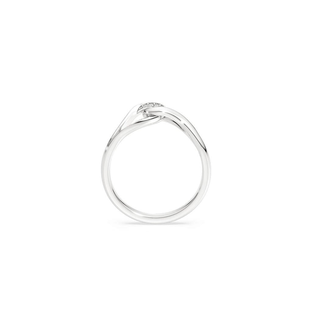 Swarovski Classica Silver Interlocking Zirconia Ring