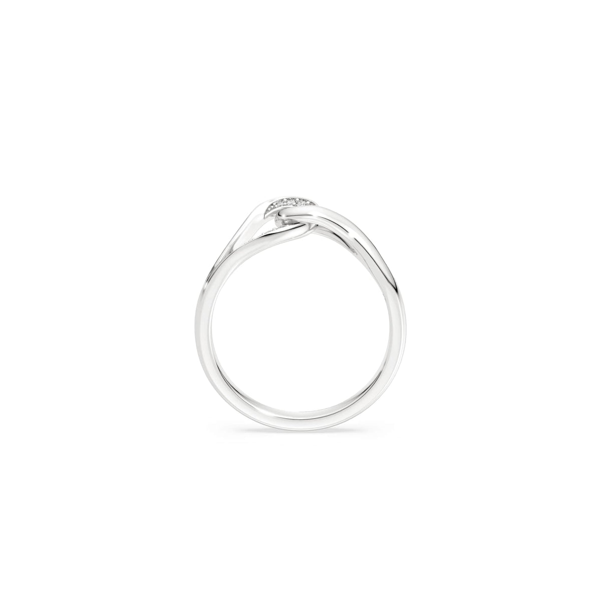 Swarovski Classica Silver Interlocking Zirconia Ring