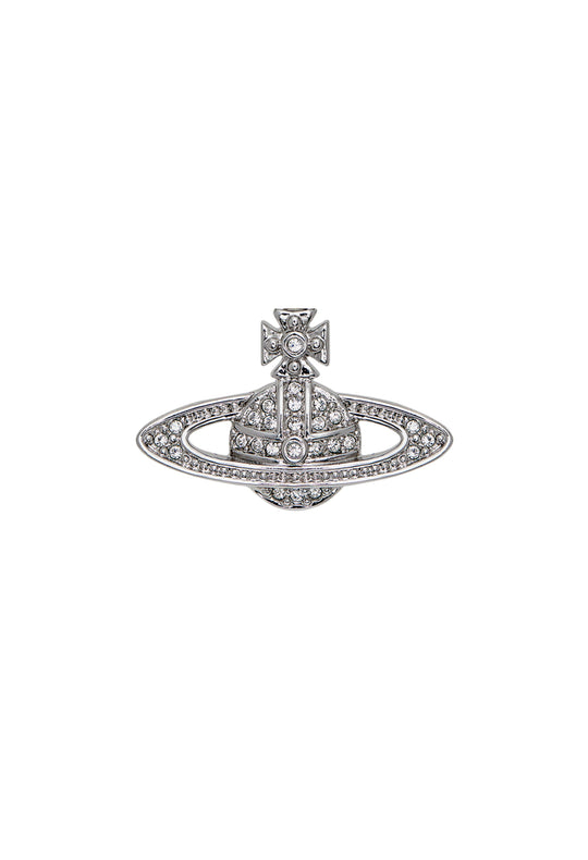 Vivienne Westwood Platinum Plated Mini Bas Relief Clutch Pin 65020004-02P116-CN