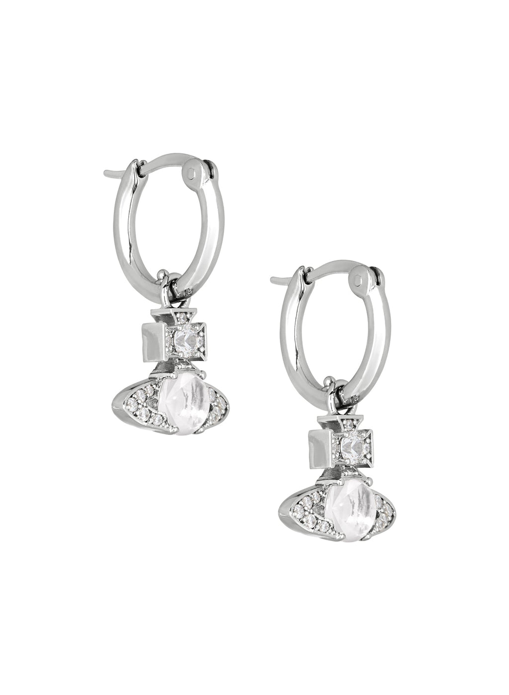 Vivienne Westwood Ondina CZ Hoop Earrings 6203009D-02P102