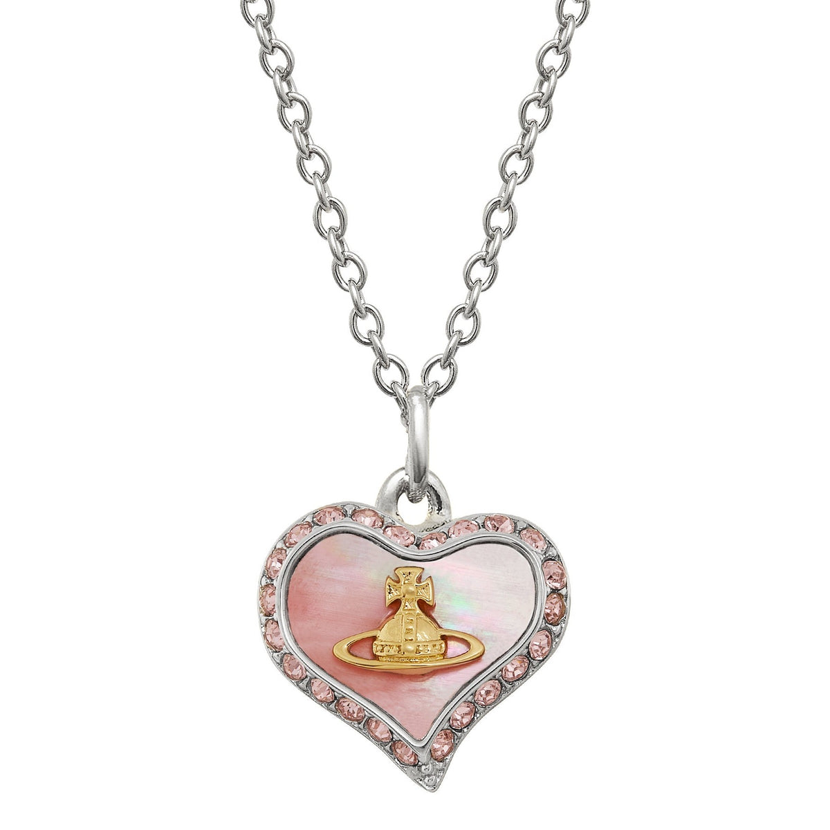 Vivienne Westwood Petra Pink MOP Necklace 63020103-02P659-