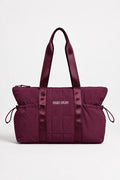 Women's Red Run Activewear Dark Cherry Nylon Tote Bag