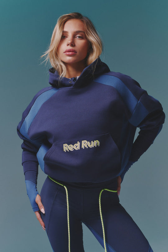 Womens Red Run Sky Volt Sweater & Perky Leggings Set