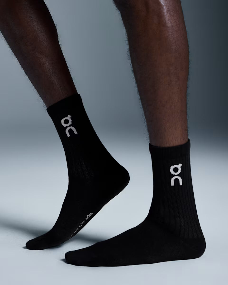 Unisex On Running Black Logo High 3-Pack Socks — view 4