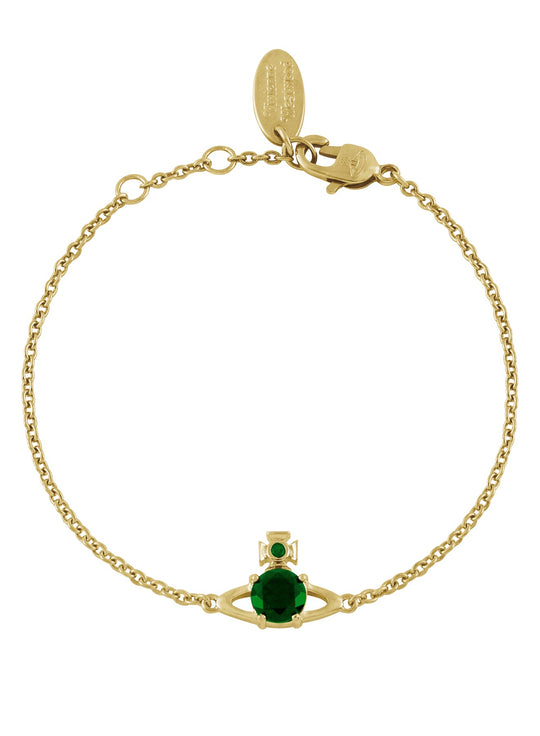 Vivienne Westwood Reina Green CZ Bracelet 61020056-02R245-SM