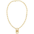 Tommy Hilfiger Monogram Necklace Stainless Steel Gold Plated by Tommy Hilfiger