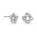 Kit Heath Marina Rope Knot Stud Earrings in Silver by Kit Heath