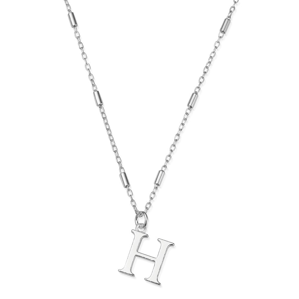 ChloBo Iconic Initial H Pendant in Silver SNCC4040H