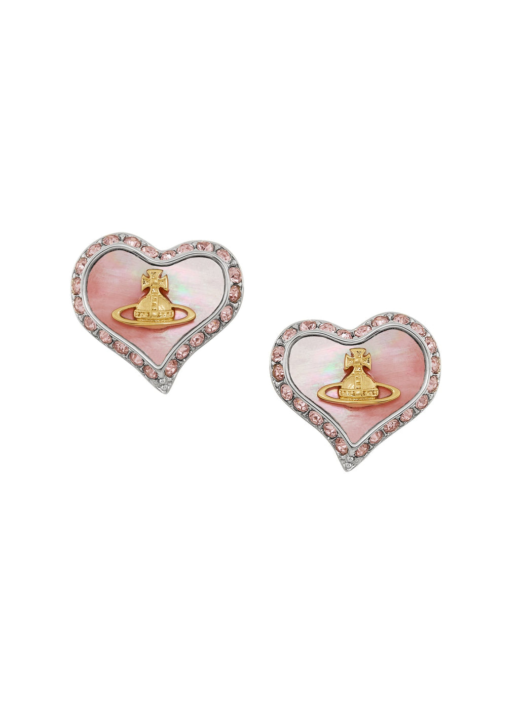 Vivienne Westwood Petra Pink MOP Earrings 62010074-02P659-