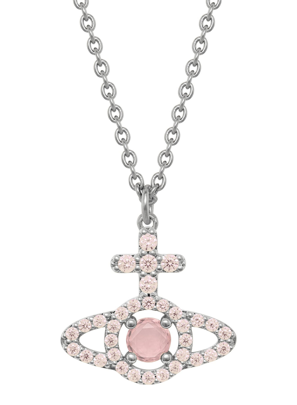 Vivienne Westwood Olympia Peach CZ Necklace 630203IC-02P773